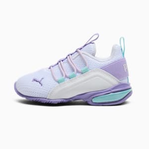 Tenis para infantes Axelion Mesh, PUMA White-Lavender Alert-Lilac Frost, extralarge